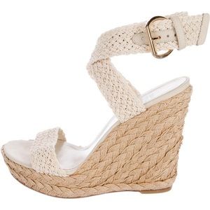 Stuart Weitzman woven wedges